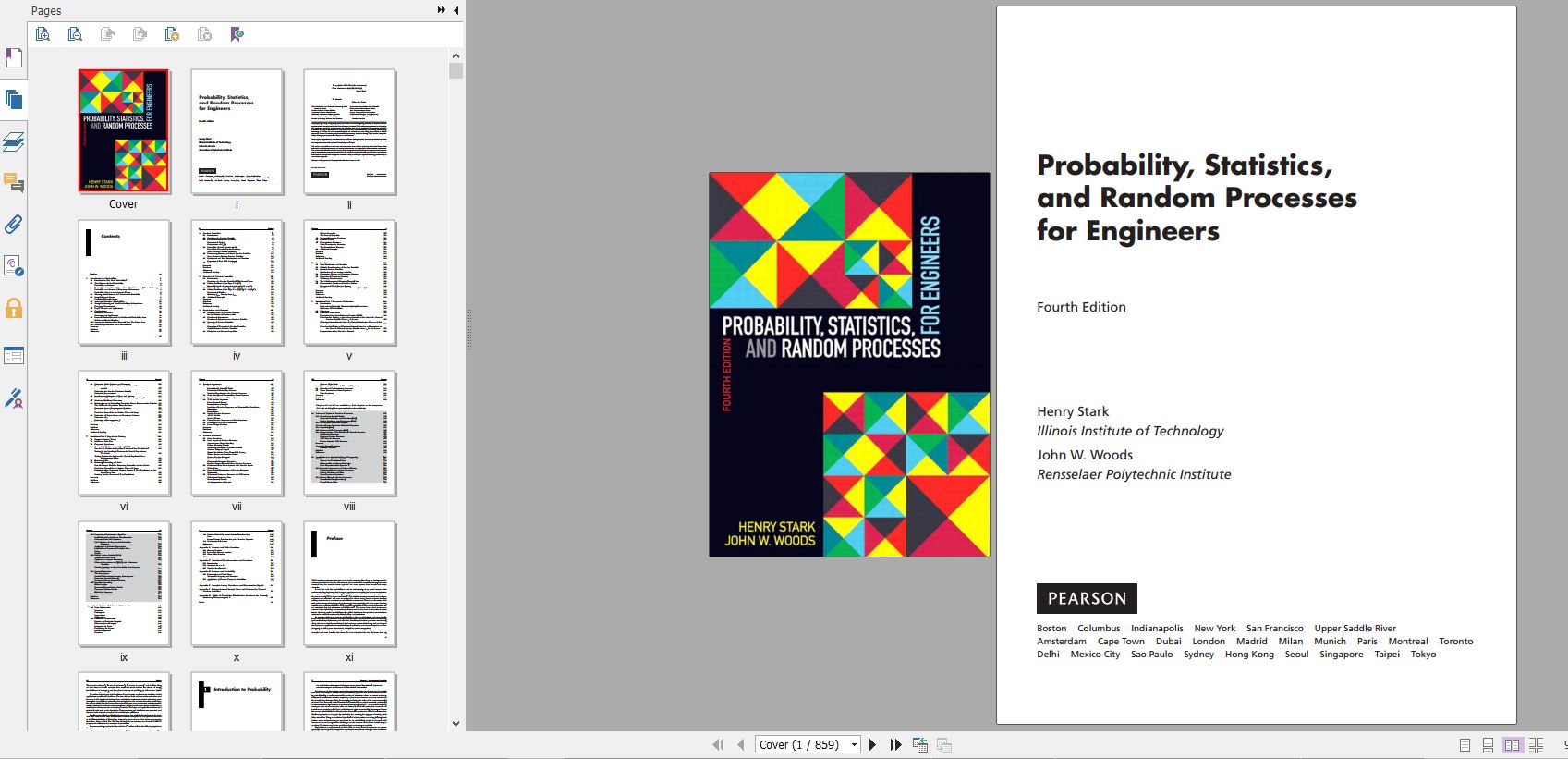 دانلود رایگان کتاب Probability, Statistics, and Random Processes for Engineers 4th Edition فروش کیندل کتاب امازون دانلود PDF کتاب حتمال، آمار و فرآیندهای تصادفی
